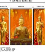 Set of 3 digital wall painting