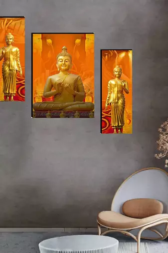 Set of 3 digital wall painting
