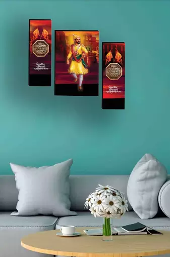 Set of 3 digital wall painting