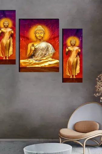 Set of 3 digital wall painting