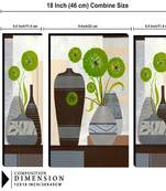 Set of 3 digital wall painting