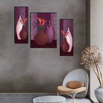 Set of 3 digital wall painting 4