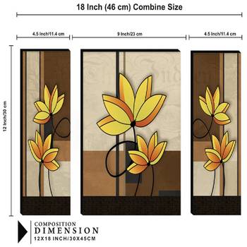 Set of 3 digital wall painting 3