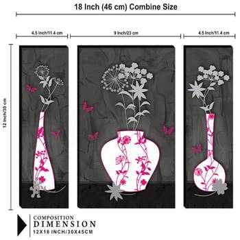 Set of 3 digital wall painting 3