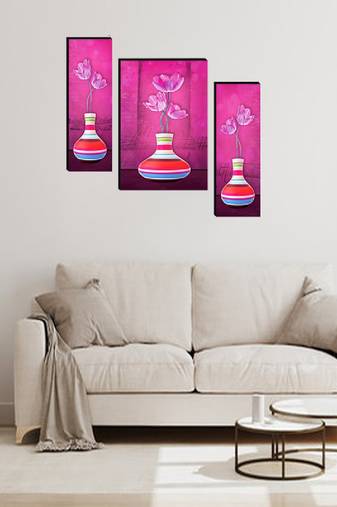 Set of 3 digital wall painting
