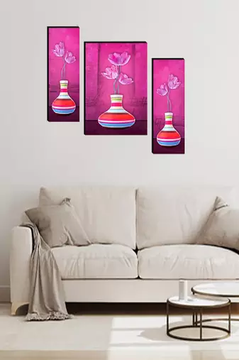 Set of 3 digital wall painting