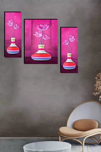 Set of 3 digital wall painting