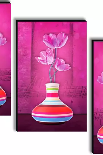 Set of 3 digital wall painting
