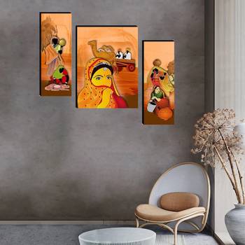 Set of 3 digital wall painting 4