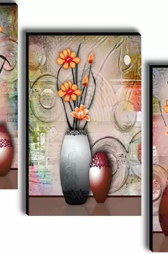 Set of 3 digital wall painting