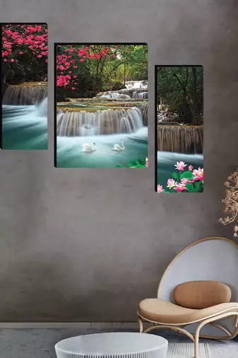 Set of 3 digital wall painting