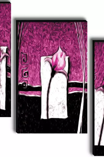 Set of 3 digital wall painting