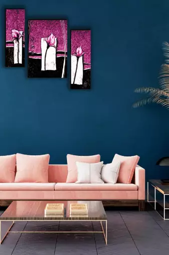 Set of 3 digital wall painting