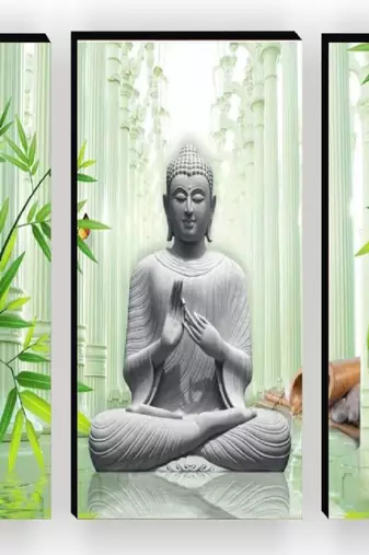 Set of 3 digital wall painting