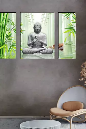 Set of 3 digital wall painting