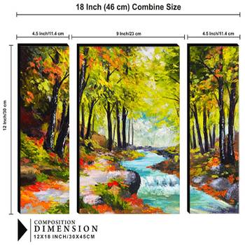 Set of 3 digital wall painting 3