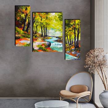 Set of 3 digital wall painting 4