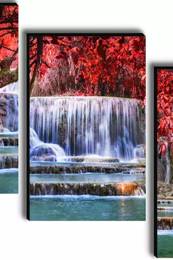 Set of 3 digital wall painting