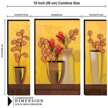 Set of 3 digital wall painting 3