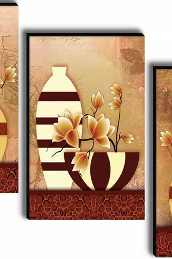 Set of 3 digital wall painting