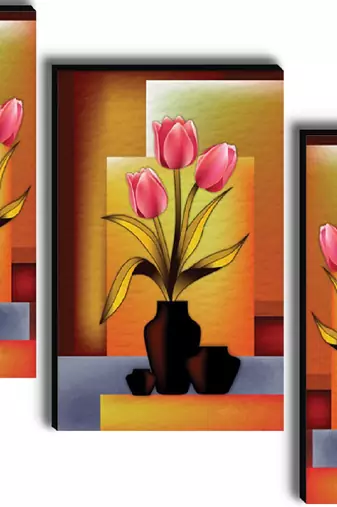 Set of 3 digital wall painting