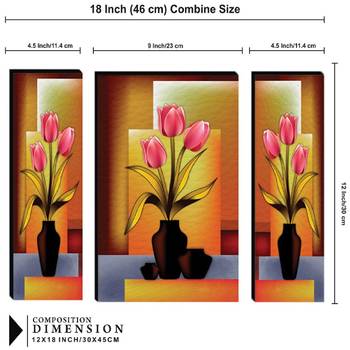 Set of 3 digital wall painting 4