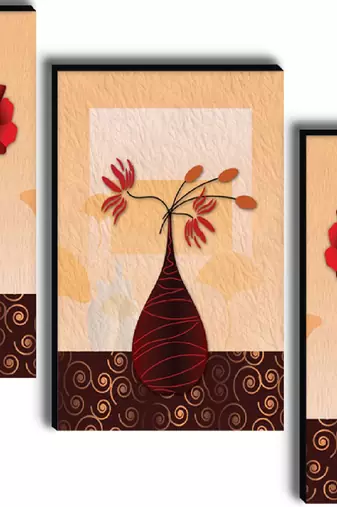Set of 3 digital wall painting