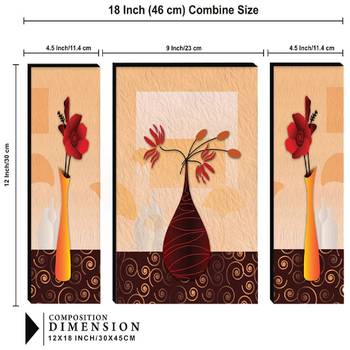 Set of 3 digital wall painting 3