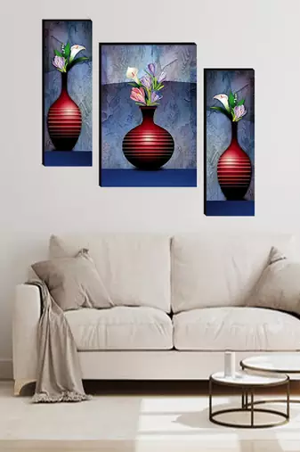 Set of 3 digital wall painting