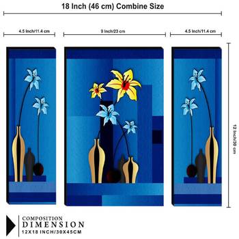 Set of 3 digital wall painting 3
