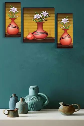 Set of 3 digital wall painting