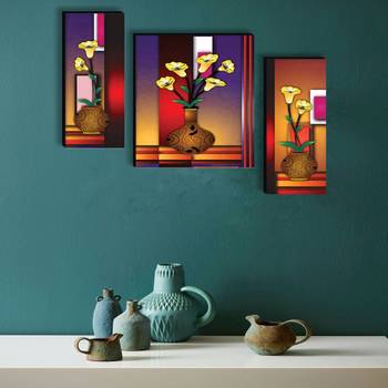 Set of 3 digital wall painting 4
