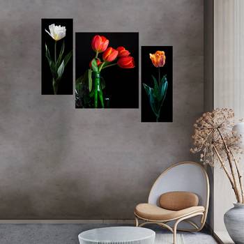 Set of 3 digital wall painting 4