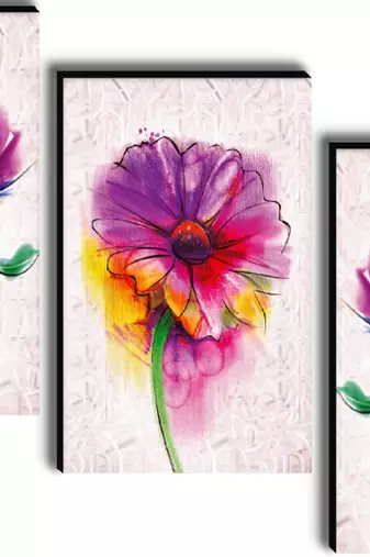 Set of 3 digital wall painting