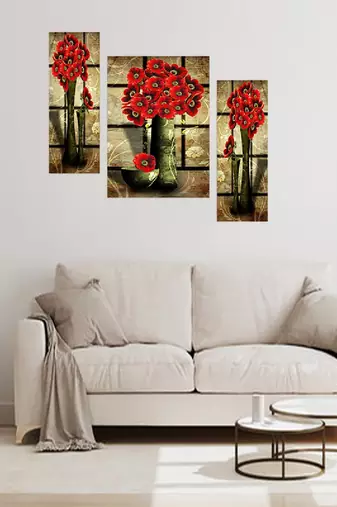 Set of 3 digital wall painting