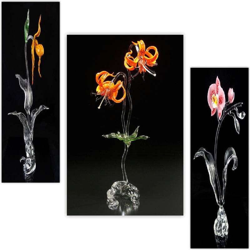 Set of 3 digital wall painting