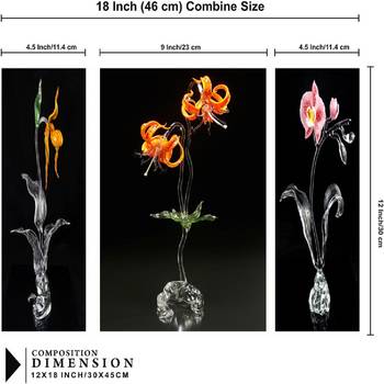 Set of 3 digital wall painting 3