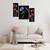 Set of 3 digital wall painting
