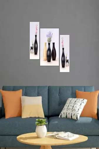 Set of 3 digital wall painting