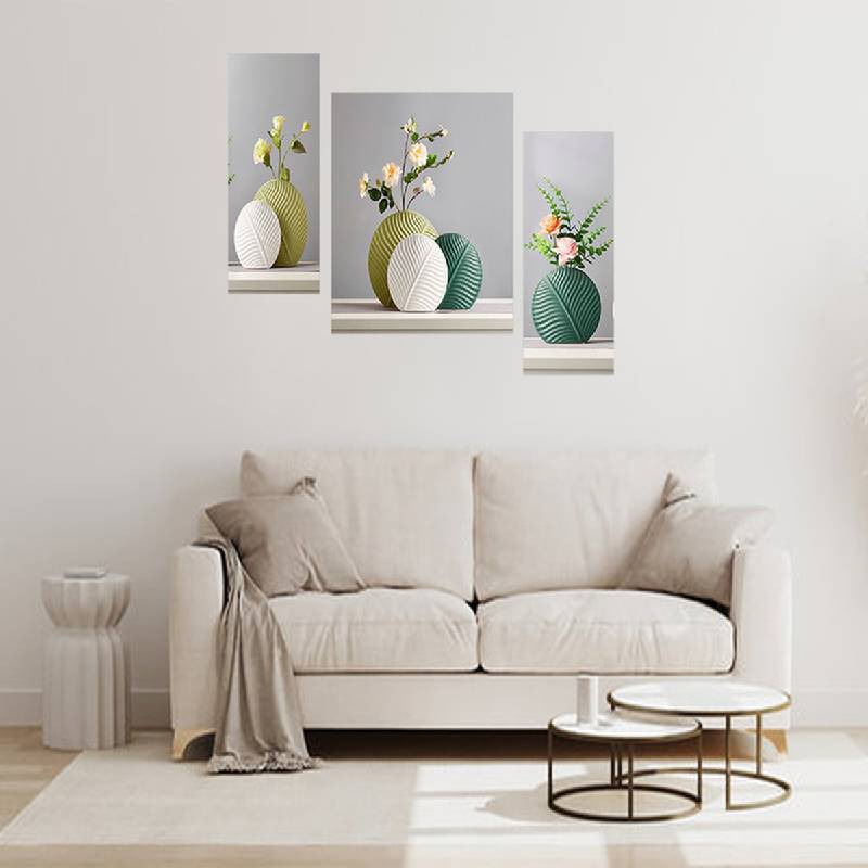 Set of 3 digital wall painting