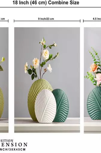 Set of 3 digital wall painting