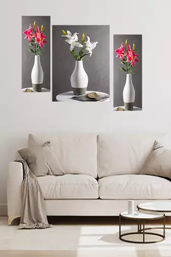 Set of 3 digital wall painting