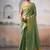 green handloom tissue silk self woven plain saree