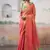 red handloom tissue silk self woven plain saree