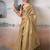 beige handloom tissue silk self woven plain saree