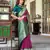 wine silk blend zari weaving saree with blouse piece