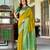 mustard silk blend zari weaving saree with blouse piece