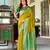 mustard silk blend zari weaving saree with blouse piece