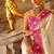 white banarasi silk blend zari weaving saree with blouse piece