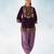 Lavener-puple embroidery sequence & thread work velvet semi stitched salwar suit